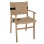 ARMCHAIR BAND RUBBERWOOD AND ROPE 62,5x60x88Hcm.FK9324.01