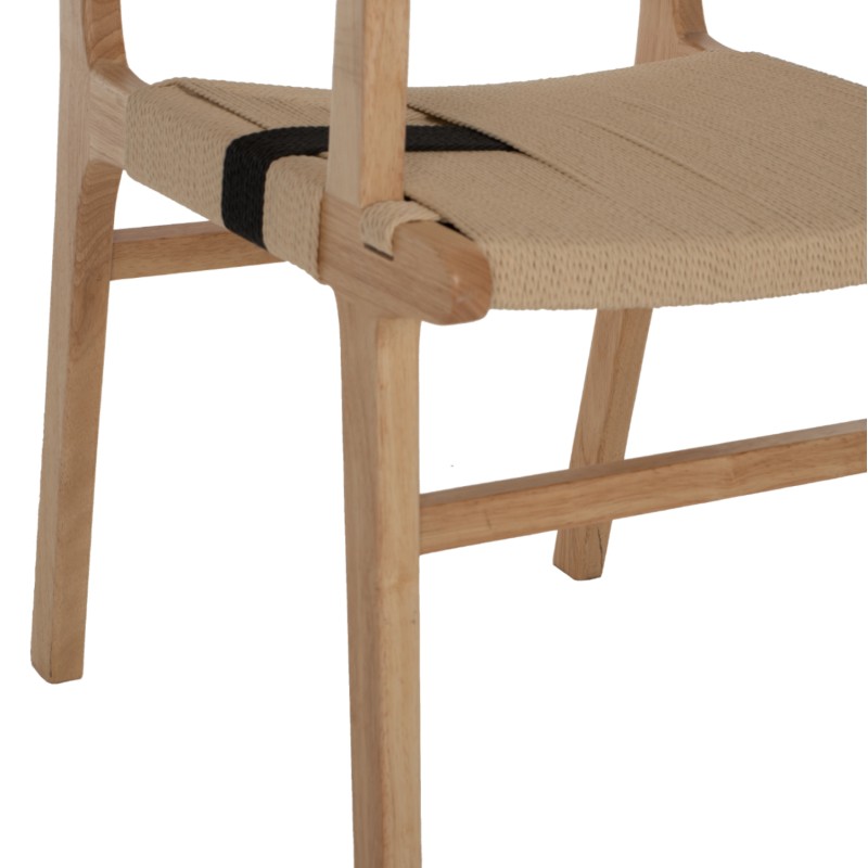ARMCHAIR BAND RUBBERWOOD AND ROPE 62,5x60x88Hcm.FK9324.01 ARMCHAIR BAND RUBBERWOOD AND ROPE 62,5x60x88Hcm.FK9324.01