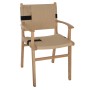 ARMCHAIR BAND RUBBERWOOD AND ROPE 62,5x60x88Hcm.FK9324.01