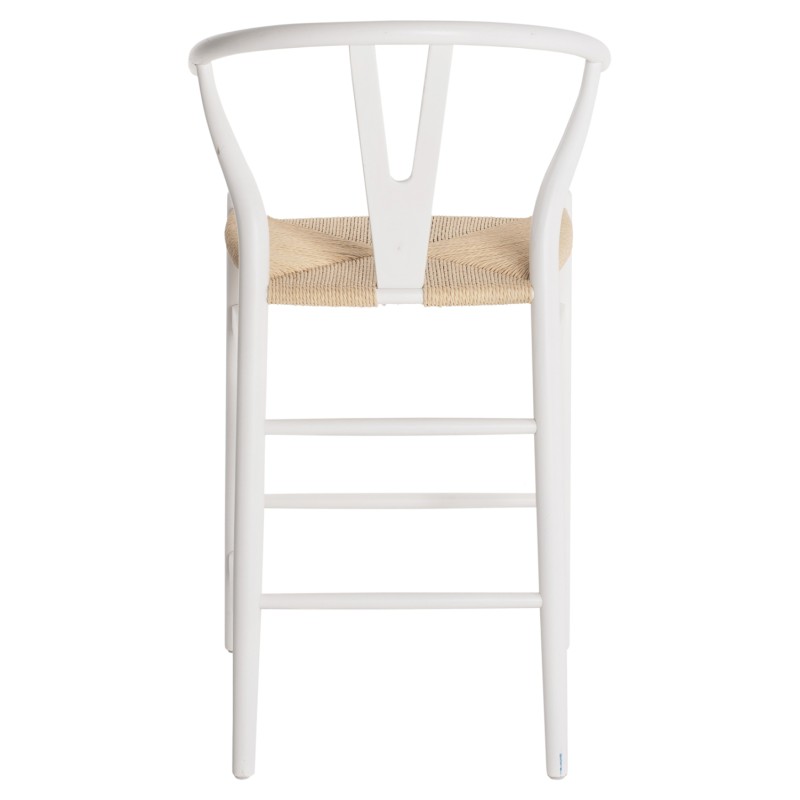 BAR STOOL BRAVE BEECH WOOD WISHBONE BACKREST SEMI-CIRCULAR FK9405.03 48x53x100H cm. BAR STOOL BRAVE BEECH WOOD WISHBONE BACKREST SEMI-CIRCULAR FK9405.03 48x53x100H cm.