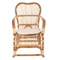 ROCKING RATTAN ARMCHAIR SANTA FE FK9343 WITH SEAT CUSHION 60x103x90Ηcm. ROCKING RATTAN ARMCHAIR SANTA FE FK9343 WITH SEAT CUSHION 60x103x90Ηcm.
