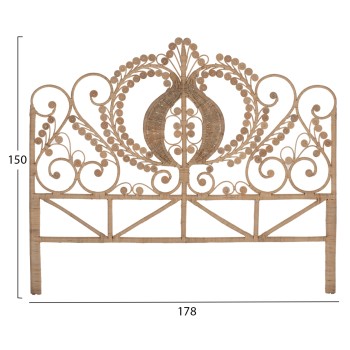 HEADBOARD FOR BED MADE OF RATTAN FOR BUSINESS USE 160cm.FK9358