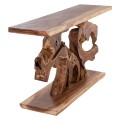 CONSOLE FK9357 SOLID TEAK NATURAL 150X40X80H CONSOLE FK9357 SOLID TEAK NATURAL 150X40X80H