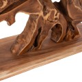 CONSOLE FK9357 SOLID TEAK NATURAL 150X40X80H CONSOLE FK9357 SOLID TEAK NATURAL 150X40X80H