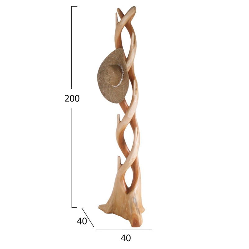 COAT-STAND FK9365 SOLID SUAR NATURAL COLOR 40X40X200 COAT-STAND FK9365 SOLID SUAR NATURAL COLOR 40X40X200