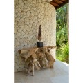 CONSOLE FK9370 SOLID TEAK ROOT NATURAL 120Χ36Χ70H CONSOLE FK9370 SOLID TEAK ROOT NATURAL 120Χ36Χ70H