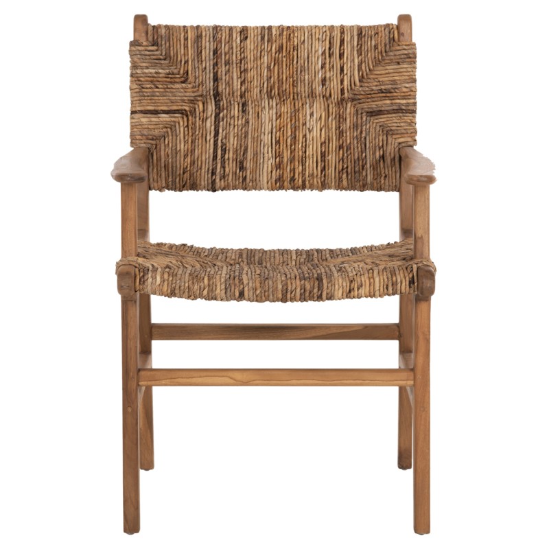 ARMCHAIR PROFESSIONAL SOL ΗΜ9400.11 SOLID TEAK WOOD AND RUSH-MATT 57.5x59x87H cm. ARMCHAIR PROFESSIONAL SOL ΗΜ9400.11 SOLID TEAK WOOD AND RUSH-MATT 57.5x59x87H cm.