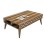 COFFEE TABLE MELAMINE FK9499.03 IN WALNUT COLOR WITH CREAM SIDES 105x60x36.6Hcm.