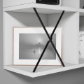 WALL SHELF FK9520.03 MELAMINE IN WHITE COLOR 60x24x60Hcm. WALL SHELF FK9520.03 MELAMINE IN WHITE COLOR 60x24x60Hcm.