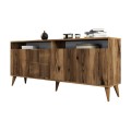 BUFFET MELAMINE FK9431.04 IN WALNUT COLOR 180x35x78.6Hcm. BUFFET MELAMINE FK9431.04 IN WALNUT COLOR 180x35x78.6Hcm.