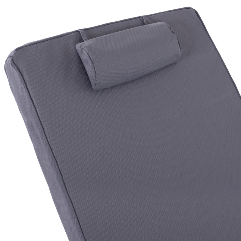 SUNBED CUSHION FK11237.30T TEXTLINE GREY 194(114+1+73)x72x11Hcm. SUNBED CUSHION FK11237.30T TEXTLINE GREY 194(114+1+73)x72x11Hcm.