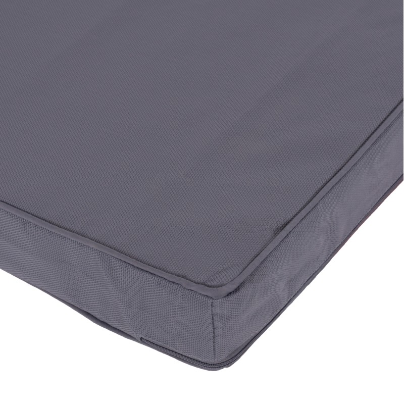 SUNBED CUSHION FK11237.30T TEXTLINE GREY 194(114+1+73)x72x11Hcm. SUNBED CUSHION FK11237.30T TEXTLINE GREY 194(114+1+73)x72x11Hcm.