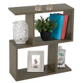SIDE TABLE WITH STORAGE SPACES FK8881.12 MELAMINE IN OLIVE GREY COLOR 50x17x56Hcm. SIDE TABLE WITH STORAGE SPACES FK8881.12 MELAMINE IN OLIVE GREY COLOR 50x17x56Hcm.