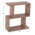 SIDE TABLE AMEER WITH STORAGE SPACES FK8881.11 MELAMINE IN NATURAL COLOR 50x17x56Hcm. SIDE TABLE AMEER WITH STORAGE SPACES FK8881.11 MELAMINE IN NATURAL COLOR 50x17x56Hcm.
