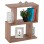 SIDE TABLE AMEER WITH STORAGE SPACES FK8881.11 MELAMINE IN NATURAL COLOR 50x17x56Hcm.