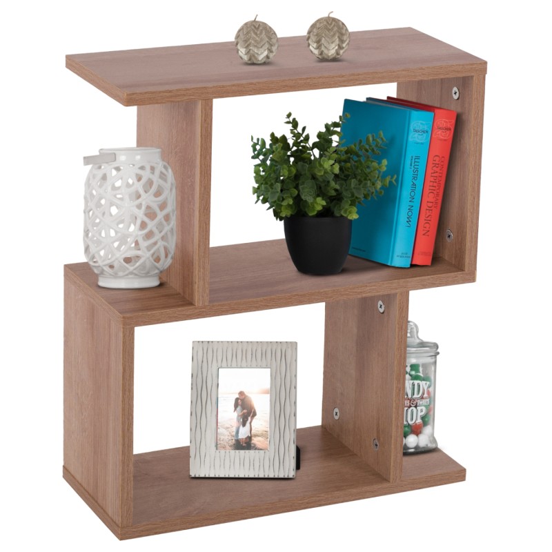 SIDE TABLE AMEER WITH STORAGE SPACES FK8881.11 MELAMINE IN NATURAL COLOR 50x17x56Hcm. SIDE TABLE AMEER WITH STORAGE SPACES FK8881.11 MELAMINE IN NATURAL COLOR 50x17x56Hcm.