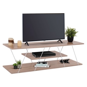 TV STAND TARS FK8922.14 MELAMINE SONOMA WHITE 120x32x33Hcm.