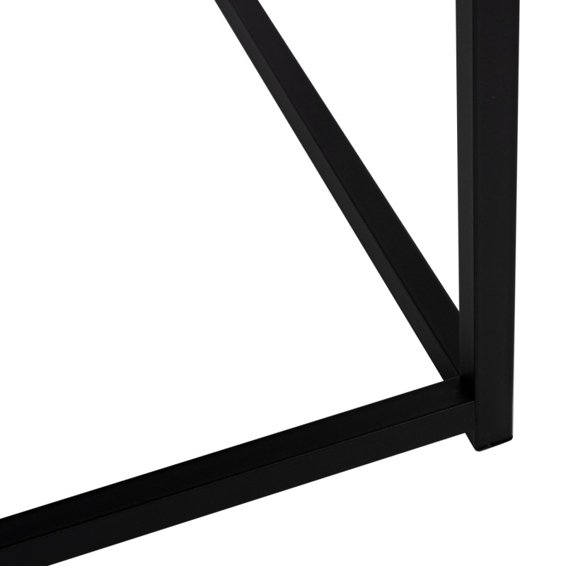 COFFEE TABLE BRAYLEN FK8942.13 SQUARE WITH MELAMINE BLACK MARBLE LOOK 75x75x43Hcm.