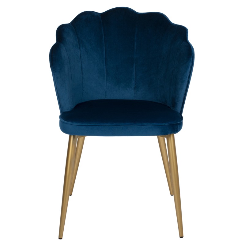 CHAIR AVIE FK8737.08 METALLIC WITH BLUE VELVET AND GOLDEN LEGS 48x48x85Ηcm. CHAIR AVIE FK8737.08 METALLIC WITH BLUE VELVET AND GOLDEN LEGS 48x48x85Ηcm.