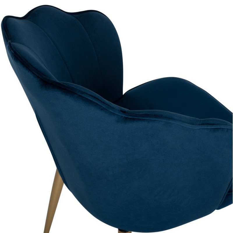 CHAIR AVIE FK8737.08 METALLIC WITH BLUE VELVET AND GOLDEN LEGS 48x48x85Ηcm. CHAIR AVIE FK8737.08 METALLIC WITH BLUE VELVET AND GOLDEN LEGS 48x48x85Ηcm.