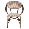 ARMCHAIR ALUMINUM FK5861.03 BAMBOO LOOK BROWN-WHITE56.58.5x58x82Η cm. ARMCHAIR ALUMINUM FK5861.03 BAMBOO LOOK BROWN-WHITE56.58.5x58x82Η cm.