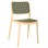 CHAIR POLYPROPYLENE MEKO FK5934.04 BEIGE AND OLIVE GREEN 51x52x80Hcm.