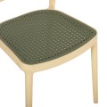 CHAIR POLYPROPYLENE MEKO FK5934.04 BEIGE AND OLIVE GREEN 51x52x80Hcm. CHAIR POLYPROPYLENE MEKO FK5934.04 BEIGE AND OLIVE GREEN 51x52x80Hcm.