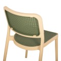 CHAIR POLYPROPYLENE MEKO FK5934.04 BEIGE AND OLIVE GREEN 51x52x80Hcm. CHAIR POLYPROPYLENE MEKO FK5934.04 BEIGE AND OLIVE GREEN 51x52x80Hcm.