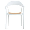 ARMCHAIR POLYPROPYLENE CLEO FK5935.01 WHITE-BEIGE 57x53x81Hcm. ARMCHAIR POLYPROPYLENE CLEO FK5935.01 WHITE-BEIGE 57x53x81Hcm.