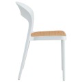 CHAIR POLYPROPYLENE CLEO FK5936.01 WHITE-BEIGE 41x53x81Hcm. CHAIR POLYPROPYLENE CLEO FK5936.01 WHITE-BEIGE 41x53x81Hcm.
