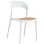 CHAIR POLYPROPYLENE CLEO FK5936.01 WHITE-BEIGE 41x53x81Hcm.
