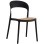 CHAIR POLYPROPYLENE CLEO FK5936.02 BLACK-BEIGE 41x53x81Hcm.
