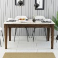 DINING TABLE STANDARD FK9507.03 MELAMINE WALNUT-WHITE MARBLE-LOOK WITH STORAGE SPACE 145x88x75Hcm. DINING TABLE STANDARD FK9507.03 MELAMINE WALNUT-WHITE MARBLE-LOOK WITH STORAGE SPACE 145x88x75Hcm.