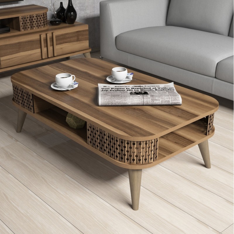 LIVING ROOM COMPOSITION FK11848.02 2PCS IN WALNUT LIVING ROOM COMPOSITION FK11848.02 2PCS IN WALNUT