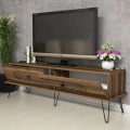 LIVING ROOM COMPOSITION FK11851.03 2PCS MELAMINE IN WALNUT LIVING ROOM COMPOSITION FK11851.03 2PCS MELAMINE IN WALNUT