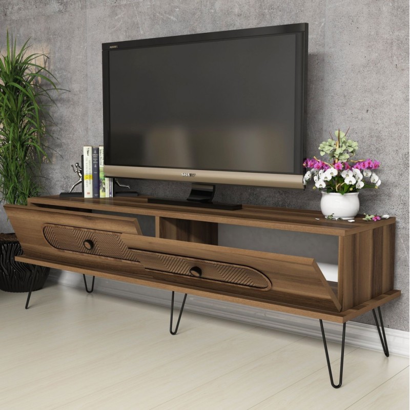 LIVING ROOM COMPOSITION FK11851.03 2PCS MELAMINE IN WALNUT LIVING ROOM COMPOSITION FK11851.03 2PCS MELAMINE IN WALNUT