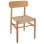 DINING CHAIR HELSINKI FK9492.01 BEECH WOOD AND ROPE IN NATURAL COLOR 46.5x41x80Ηcm.