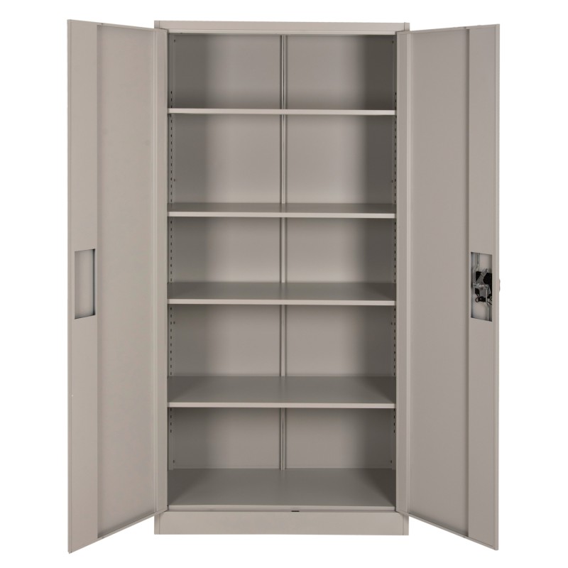 WARDROBE METALLIC DURON FK5959.11 2-LEAF WITH 5 STORAGE SPACES LIGHT GREY 90Χ40Χ180Hcm. WARDROBE METALLIC DURON FK5959.11 2-LEAF WITH 5 STORAGE SPACES LIGHT GREY 90Χ40Χ180Hcm.