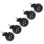 CASTER WHEELS FK1179 5PCS SET SPARE PARTS FOR OFFICE CHAIRS- ELASTIC POLYURETHANE