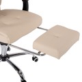 EXECUTIVE OFFICE CHAIR FK1057.12 BEIGE WITH FOLDING FOOTREST 58x71x128Hcm. EXECUTIVE OFFICE CHAIR FK1057.12 BEIGE WITH FOLDING FOOTREST 58x71x128Hcm.
