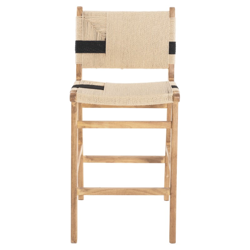 BARSTOOL MEDIUM-HEIGHT FK9325.01 RUBBERWOOD & ROPE- NATURAL RUSTIC COLOR 45x46x95Hcm. BARSTOOL MEDIUM-HEIGHT FK9325.01 RUBBERWOOD & ROPE- NATURAL RUSTIC COLOR 45x46x95Hcm.