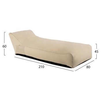 POUF FK5807.01 BEIGE UV PROTECTION 210x80x45-60Hcm. POUF FK5807.01 BEIGE UV PROTECTION 210x80x45-60Hcm.