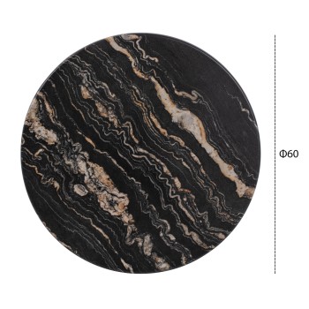TABLETOP ROUND FK5227.15 5787 WERZALIT Φ60 BLACK GOLD MARBLE TABLETOP ROUND FK5227.15 5787 WERZALIT Φ60 BLACK GOLD MARBLE