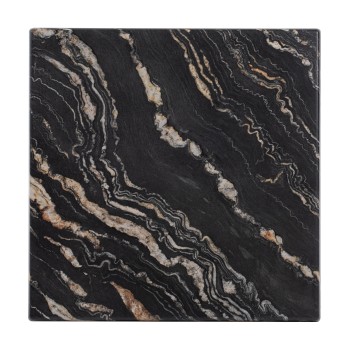TABLETOP SQUARE 5787 WERZALIT 70X70cm BLACK GOLD MARBLE FK5230.15