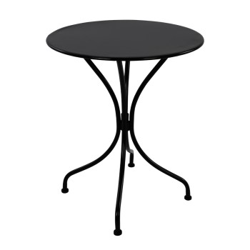TABLE METALLIC ROUND FK5104.14 BLACK Φ60x72Hcm.