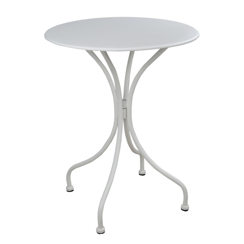 TABLE ROUND METALLIC FK5104.12 IN WHITE COLOR Φ60x72Hcm. TABLE ROUND METALLIC FK5104.12 IN WHITE COLOR Φ60x72Hcm.