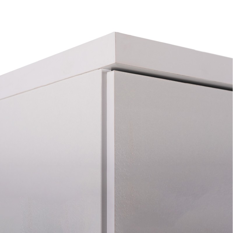 WARDROBE BAILEY FK337.05 2-LEAF 3 SHELVES MELAMINE IN WHITE 60Χ43Χ181H cm. WARDROBE BAILEY FK337.05 2-LEAF 3 SHELVES MELAMINE IN WHITE 60Χ43Χ181H cm.