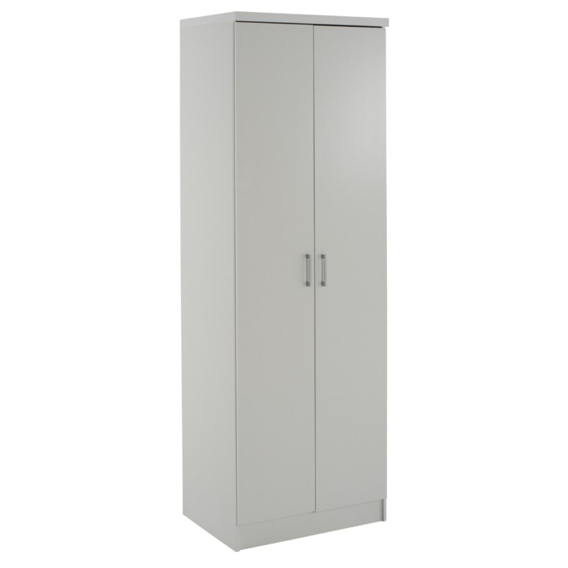 WARDROBE BAILEY FK337.05 2-LEAF 3 SHELVES MELAMINE IN WHITE 60Χ43Χ181H cm. WARDROBE BAILEY FK337.05 2-LEAF 3 SHELVES MELAMINE IN WHITE 60Χ43Χ181H cm.
