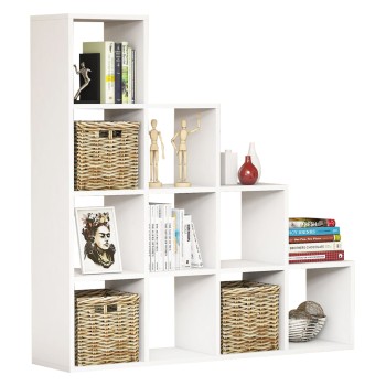 BOOKCASE SCALE FK9238.11 MELAMINE WHITE 120x30x123,6Hcm.