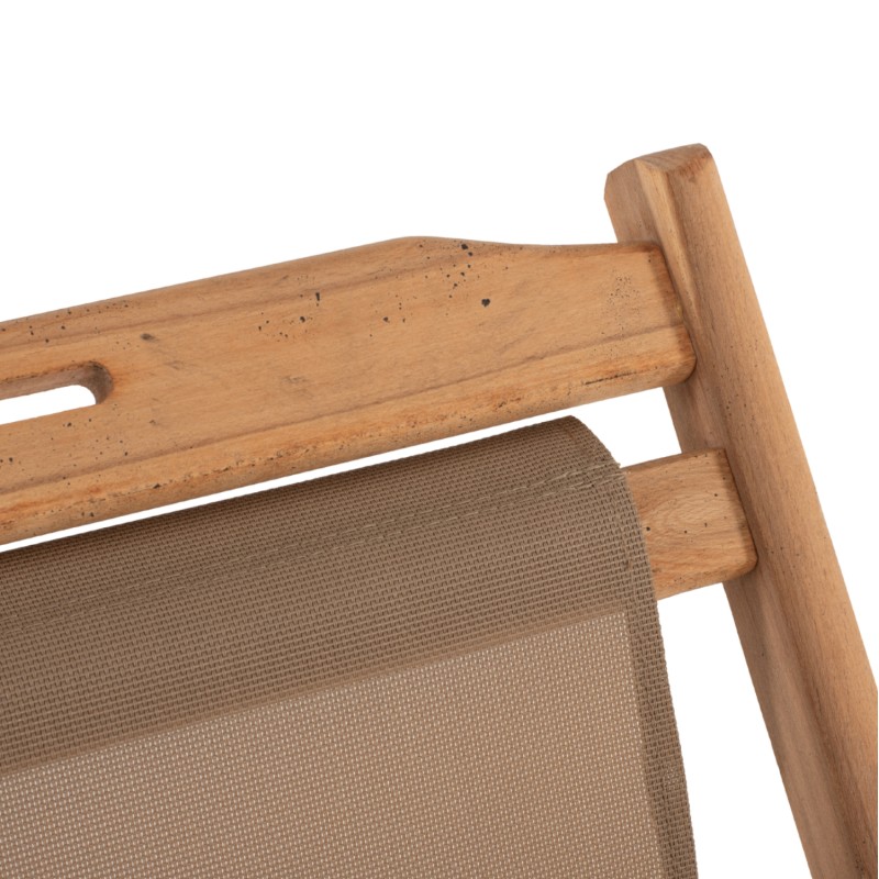 FOLDING BEACH CHAIR LIMNOS FK11765.05 BEECH WOOD NATURAL COLOR NO ARMS TEXTLINE FABRIC MOCHA COLOR FOLDING BEACH CHAIR LIMNOS FK11765.05 BEECH WOOD NATURAL COLOR NO ARMS TEXTLINE FABRIC MOCHA COLOR
